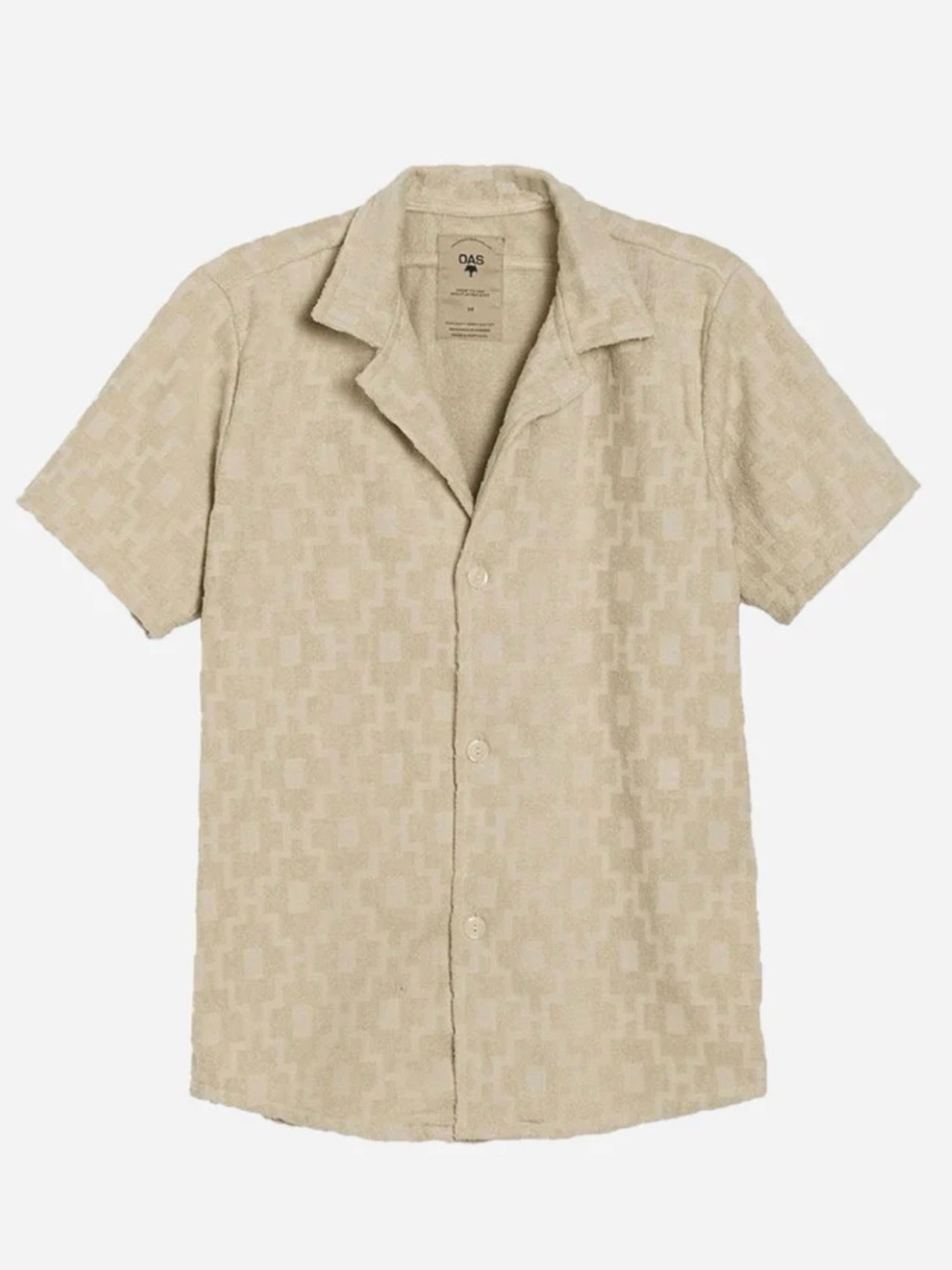 OAS Beige Machu Cuba Terry Shirt